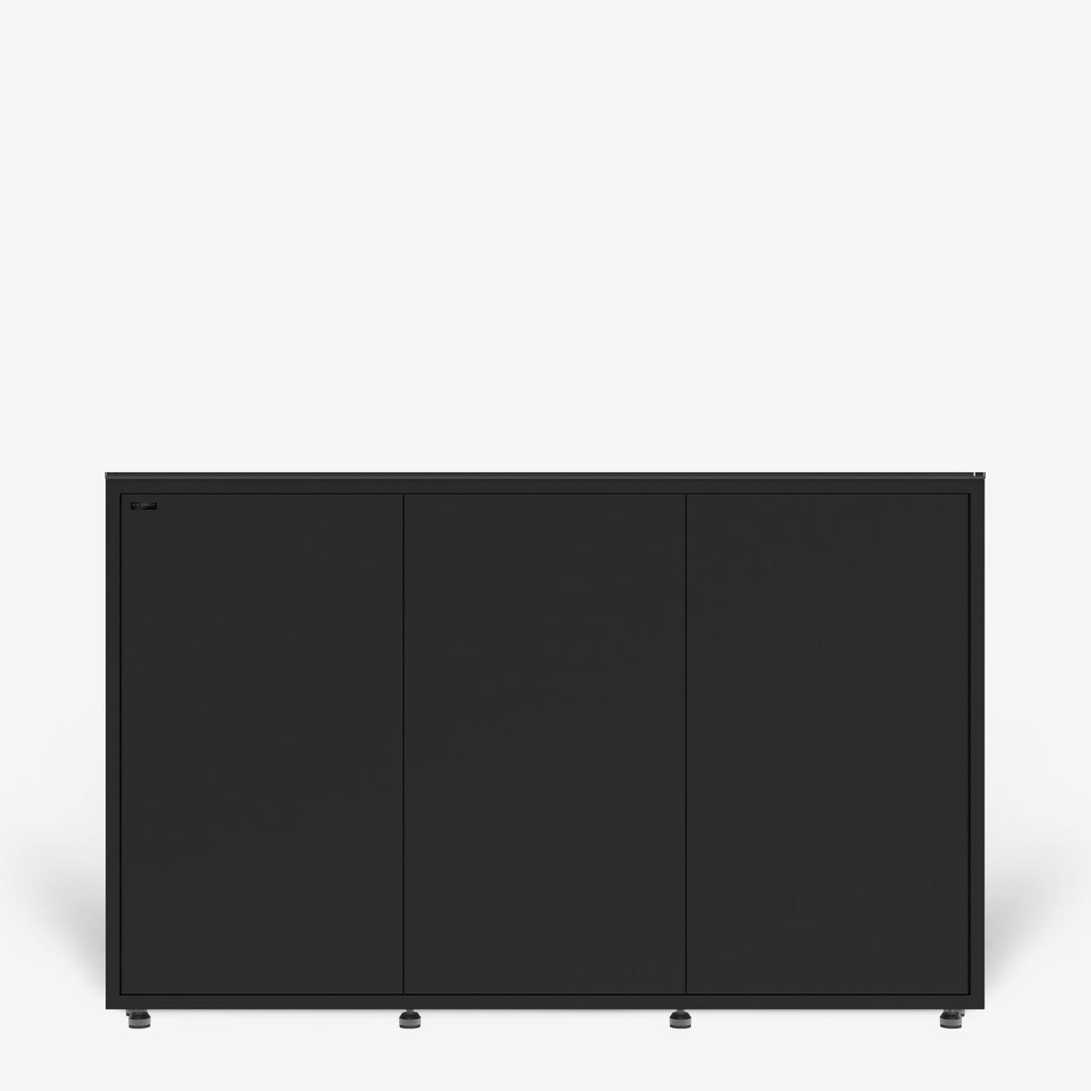 Pre-Assembled MarineShield 6025 Peninsula Cabinet w/ Glass Sump - Black