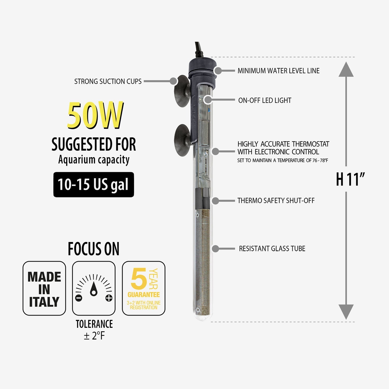 SCUBA Preset Submersible Heater