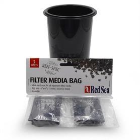 4" Filter Media Cup (BLACK) w/ Red Sea Mesh Media Bags - Generic